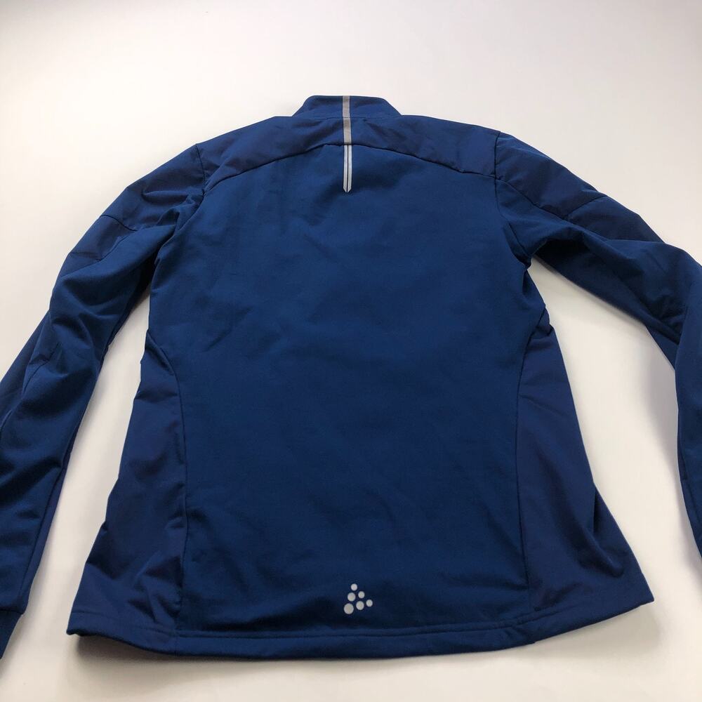 Craft Ventair X Wind Medium Cycling Running Full Zip Mock Neck Jacket Blue MINT - Picture 7 of 10